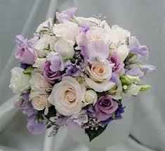 Bouquet per abito bianco e lilla - 1