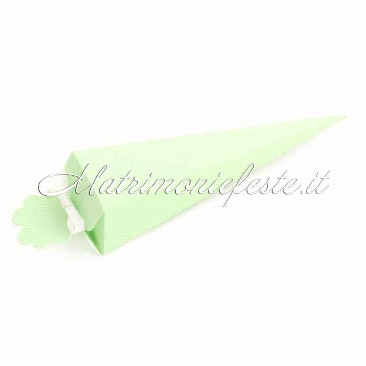 cono porta riso verde