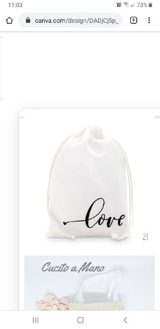 Help personalizzazione wedding bag - 1