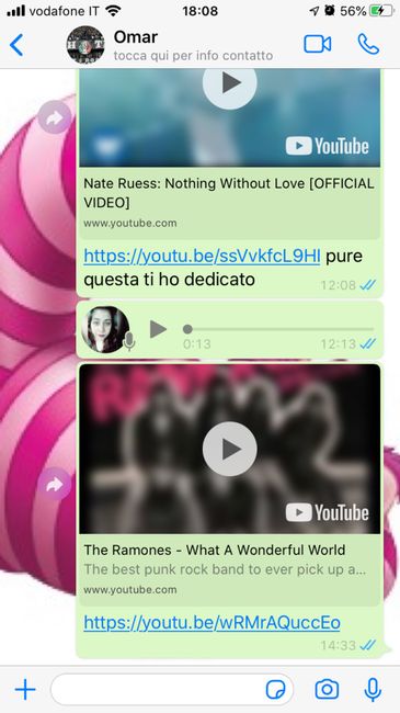 Condividi lo screenshot dell'ultimo messaggio che vi siete inviati - 1