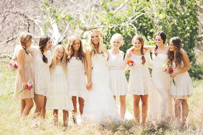 Hippie chic wedding