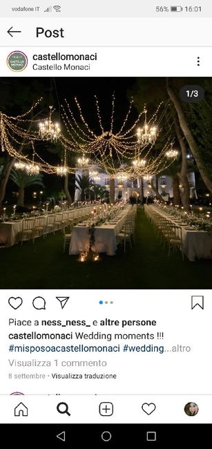 Il banchetto sarà all'interno o all'esterno? - 1