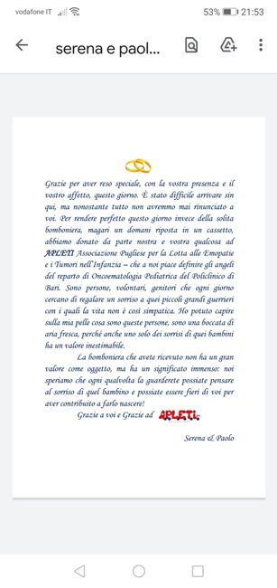 Donazione e frase - 1