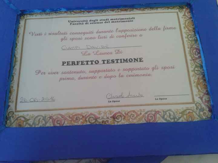 cornici lauree testimoni