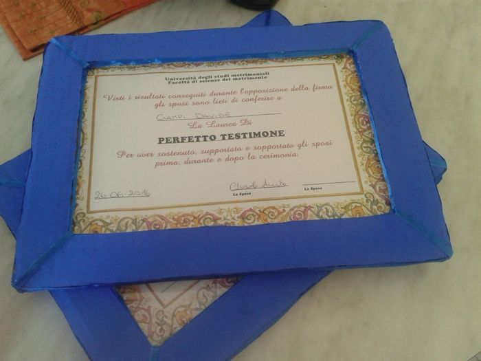 cornici lauree testimoni