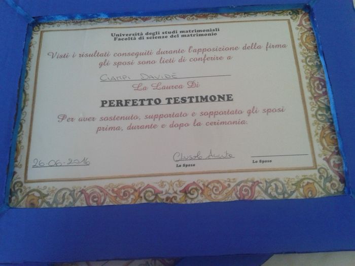 cornici lauree testimoni