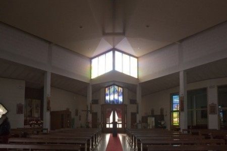L'interno della chiesa