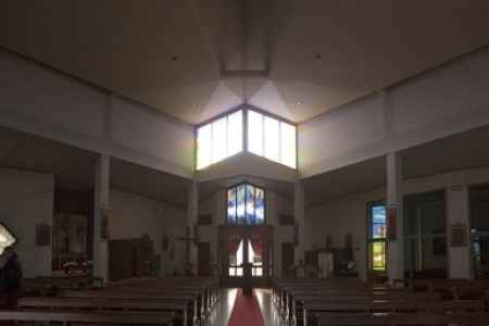 L'interno della chiesa