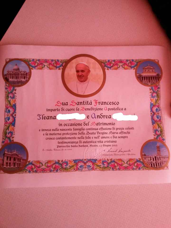 Benedizione apostolica: eccola !! - 1