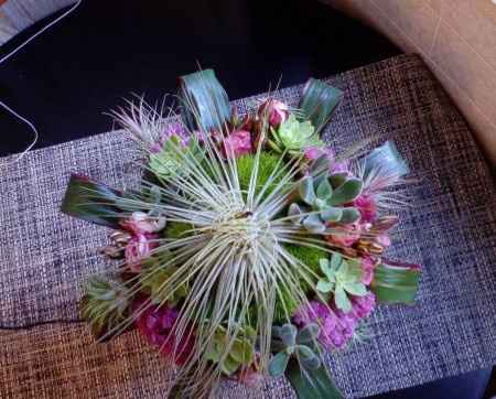 bouquet piante grasse e tillansie