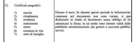  Scadenza certificati - 1