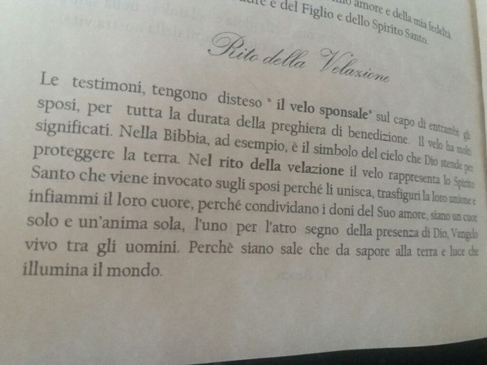 Rito della velazione - 1