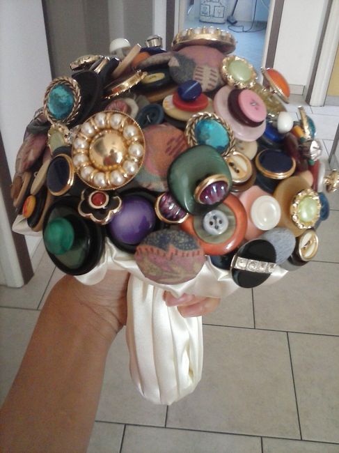 Il mio bouquet di bottoni fai da te - 2