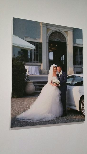Stampa su tela foto delle nozze - 1