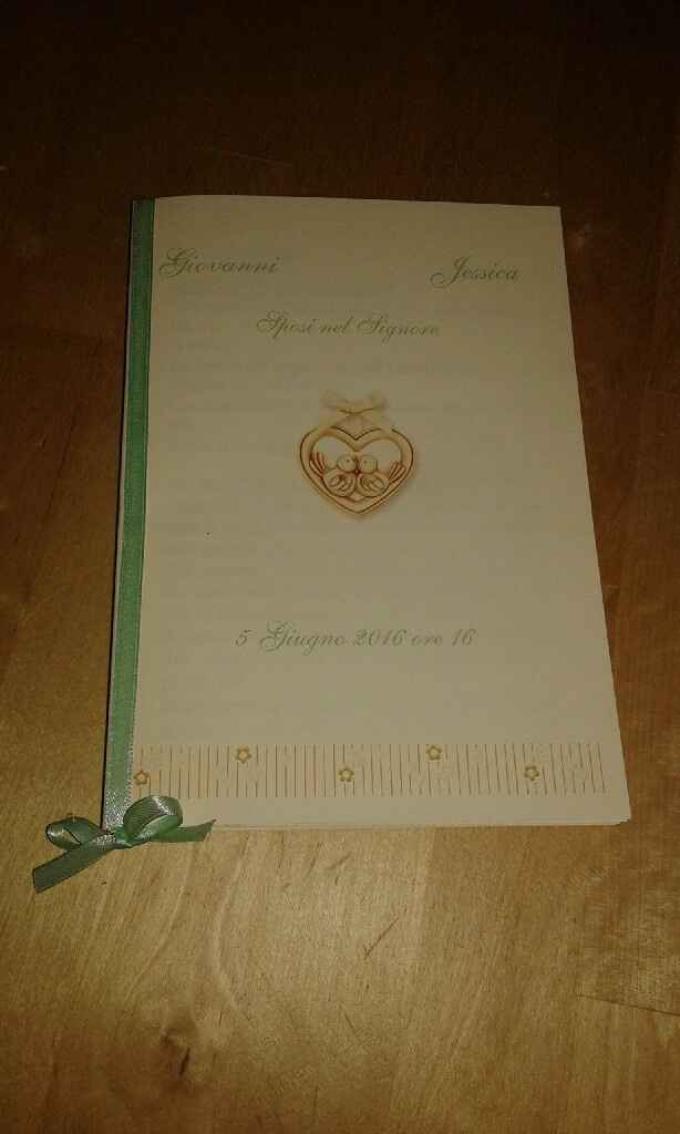 Segnatavoli e libretti messa - 3