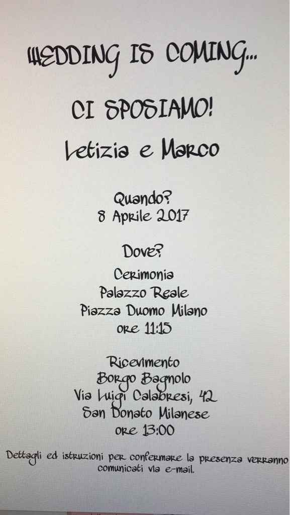 Inviti... servono ideee - 1