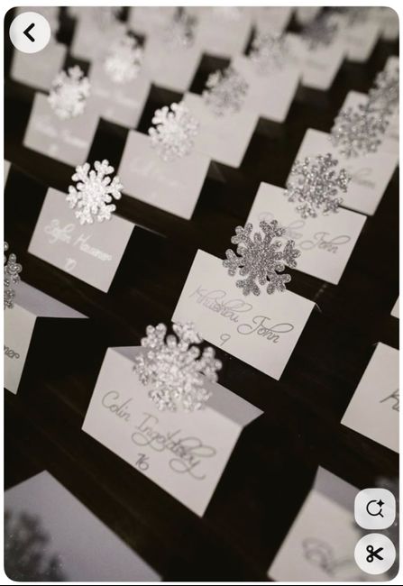 Matrimonio in inverno Tableau de Mariage 2