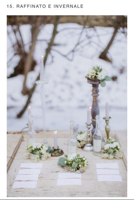 Matrimonio in inverno Tableau de Mariage - 4