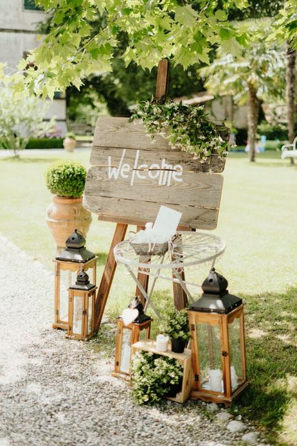 Cartello di benvenuto fai da te 5