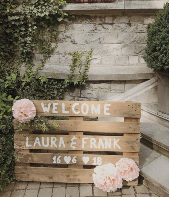 Cartello di benvenuto fai da te 7