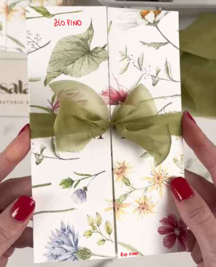 Dove inserire i nomi degli invitati nella partecipazione - 1