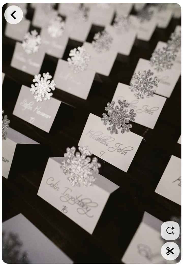 Matrimonio in inverno Tableau de Mariage - 1