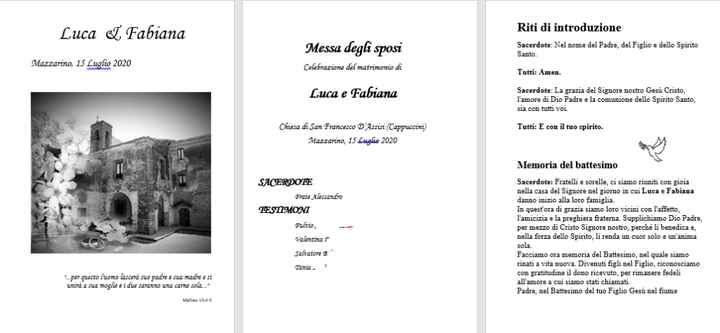 Copertina, prima pagina e Rito d'itroduzione