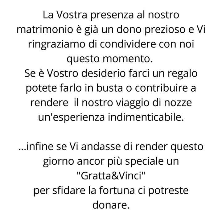Ovviamente il cartoncino e il carattere sarà quello della partecipazione