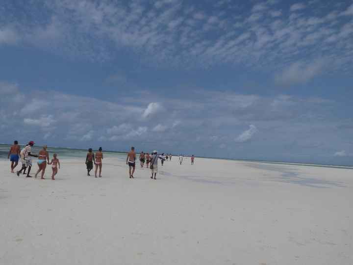 Un momento di bassa marea...la spiaggia era piena di granchietti bianchi