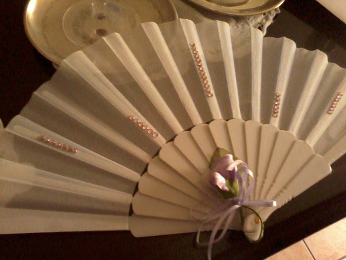 i ventagli creati da me per il mio matrimonio