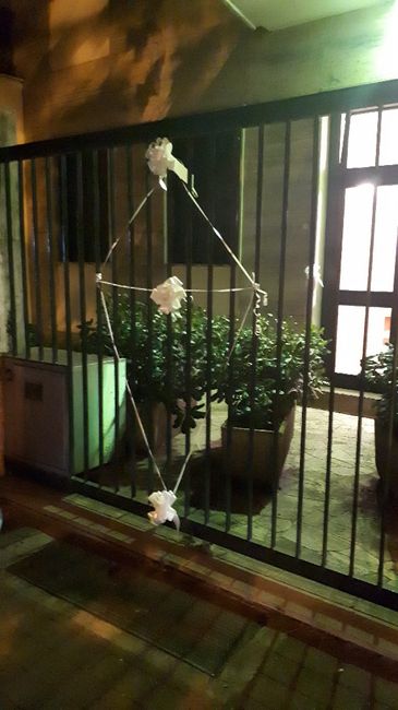 Addobbi fuori casa della sposa 11