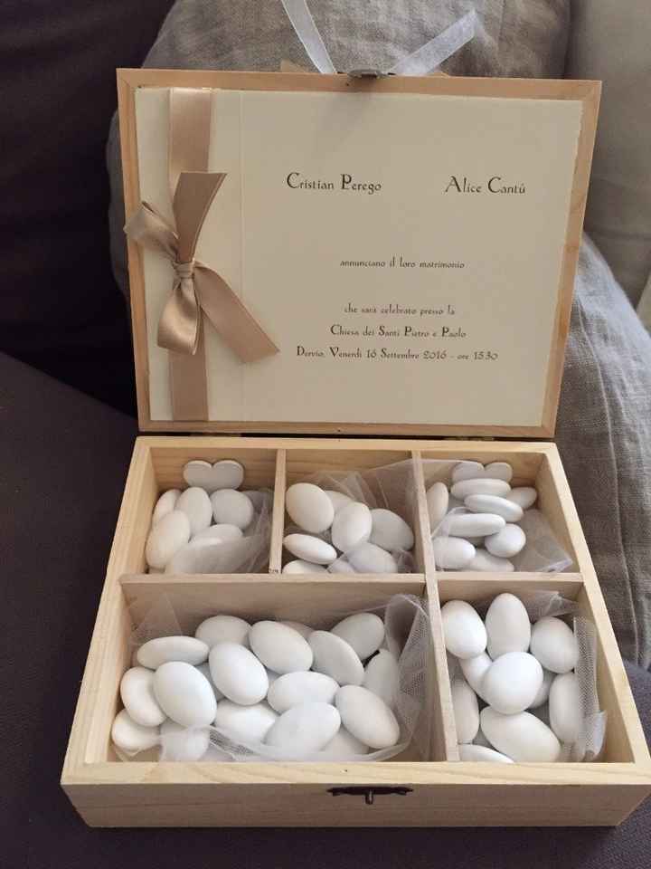 Interno scatolina portaconfetti