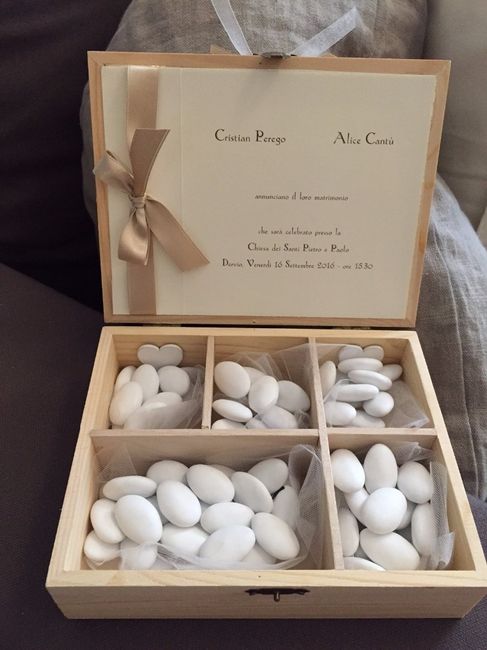 Interno scatolina portaconfetti