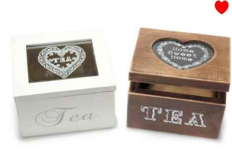 Scatoline porta bustine da tè