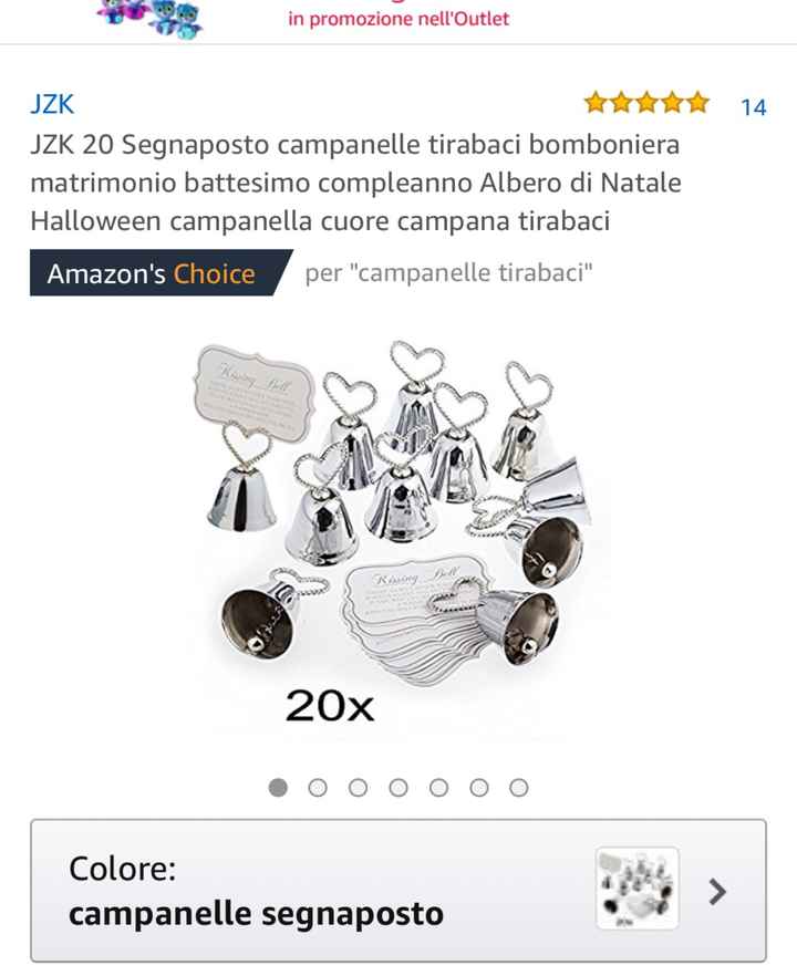  Campanelle tirabaci - segnaposto - 1