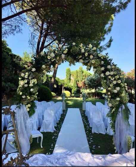 rito civile in giardino