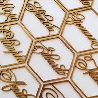 Segnaposto tag nomi oro - 1