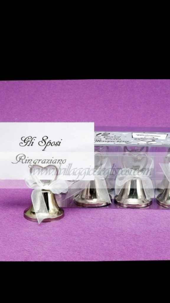 Segnaposto campanelle "chiama baci" - 1