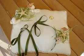 cuscino portafedi tema marino