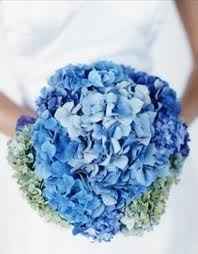bouquet  tema bianco-blu