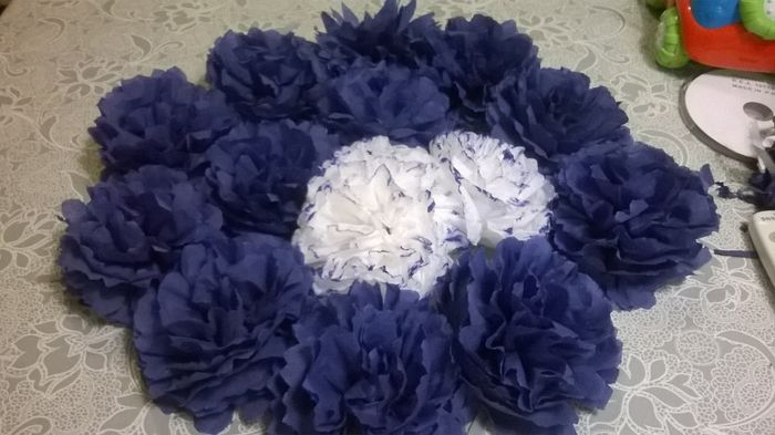 Fiori fatti con semplici tovaglioli