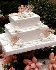 wedding cake tema marino