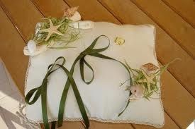 cuscino portafedi tema marino