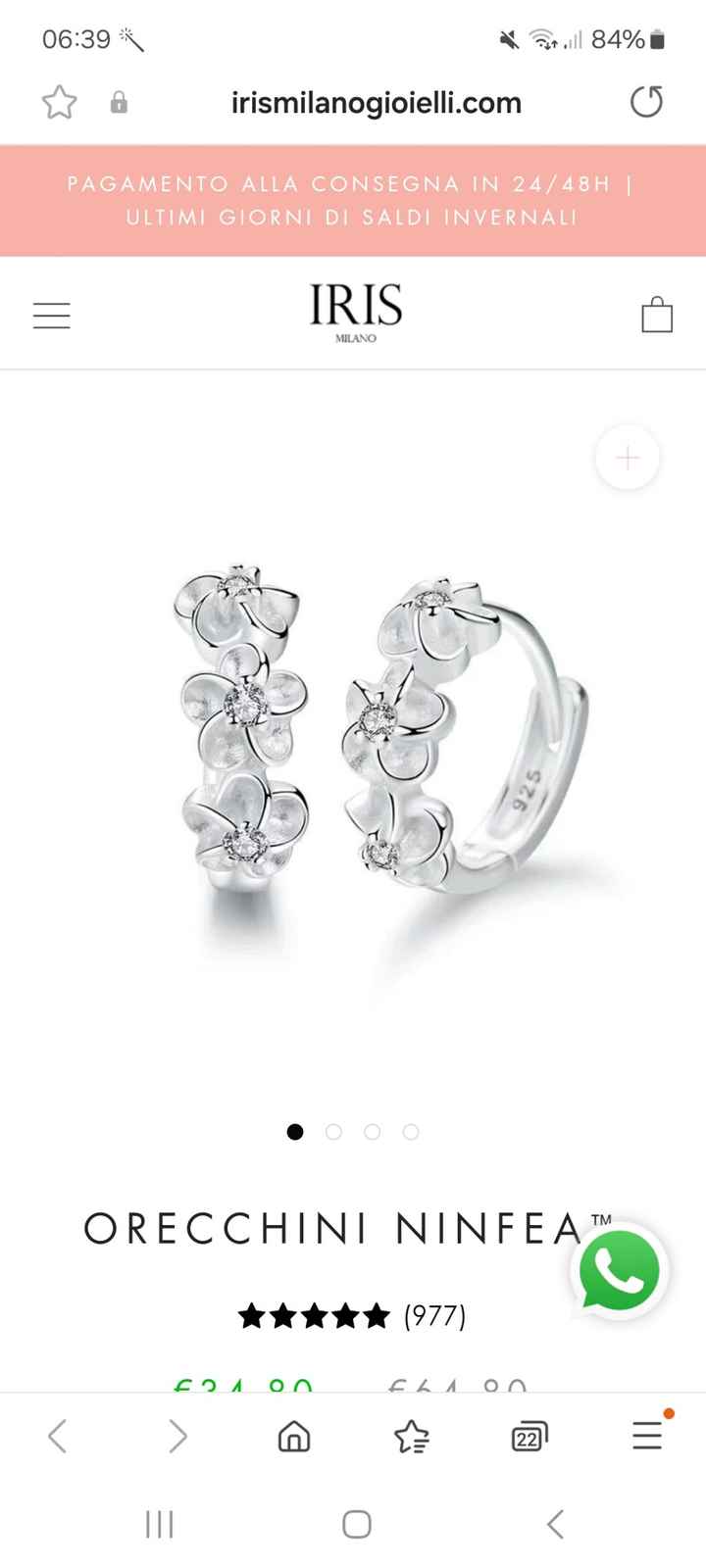 Orecchini Semplici per il grande giorno - 1