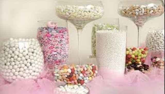 Confettata bianca e rosa 