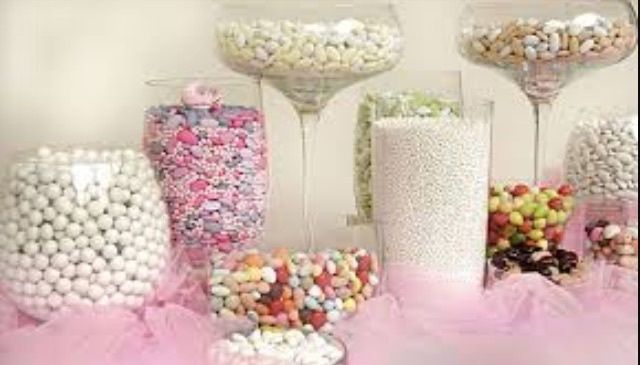 Confettata bianca e rosa 