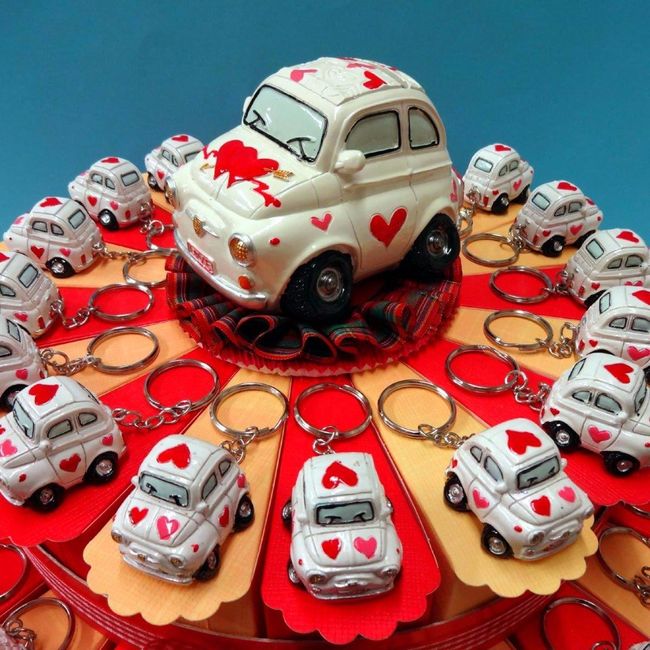 Bomboniere con portachiavi