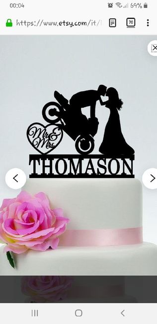 Cake topper moto 1