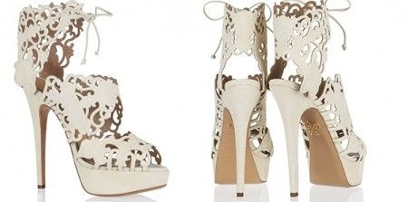 Scarpe traforate bianco