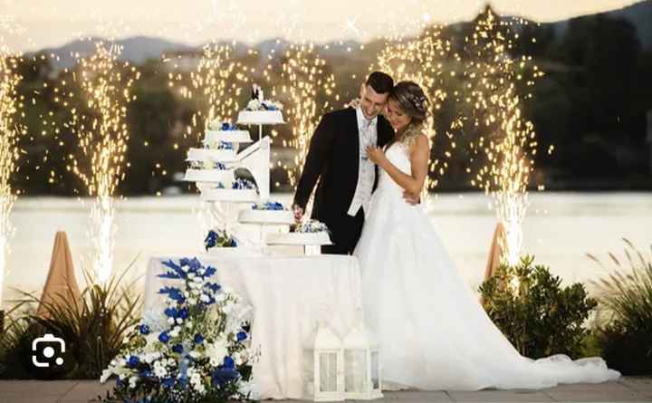 Fuochi (finti) luminosi taglio torta pomeriggio - 2